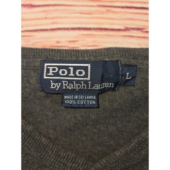 Polo Ralph Lauren Mens Long Sleeve V-Neck Sweater Large - Picture 5 of 7